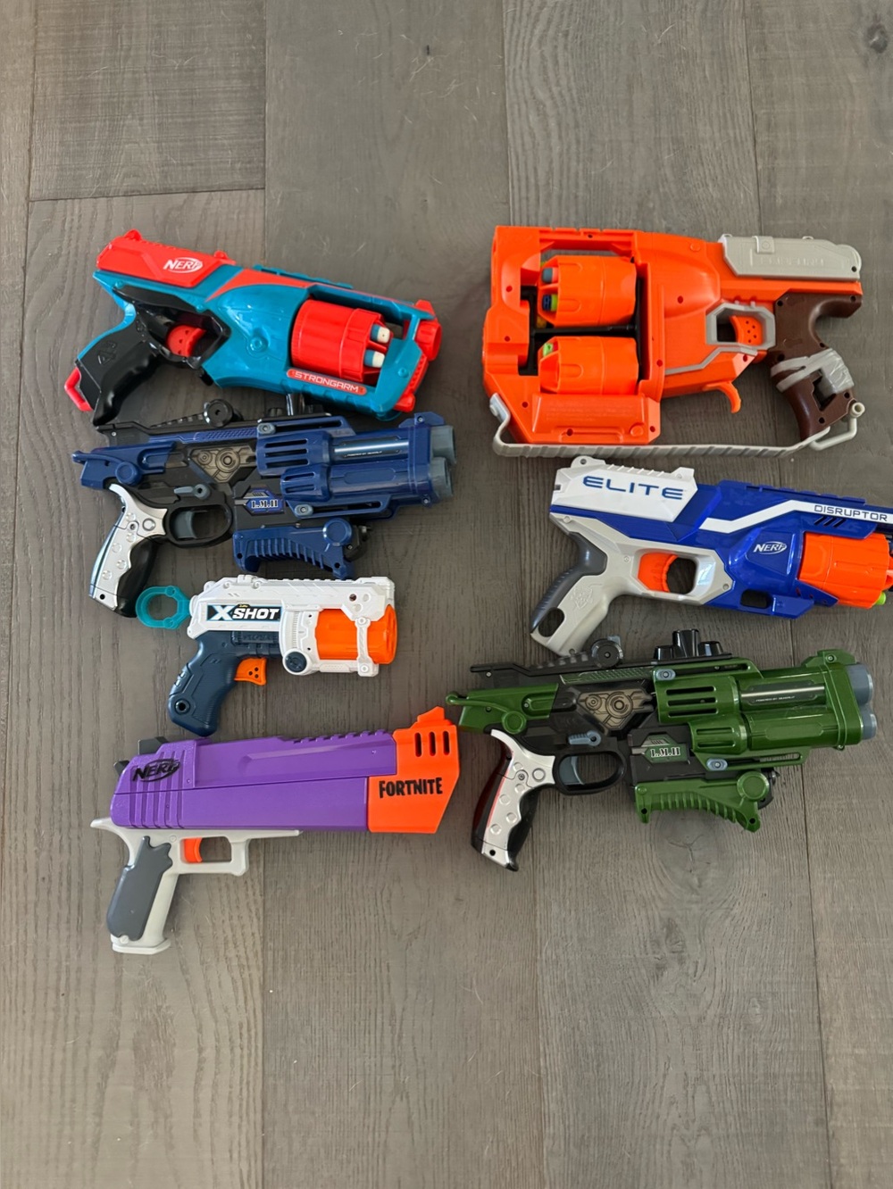7 Nerf Foam Toy Guns: Flip Flury, X Shot, Fortnite
